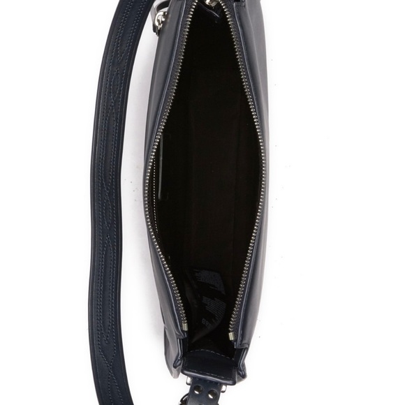 ALLSAINTS Cooper Hobo Leather Shoulder Bag in Navy - Picture 4 of 5